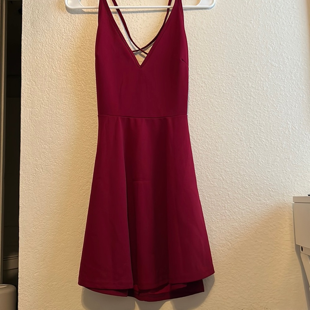 Red Mini Skater Dress